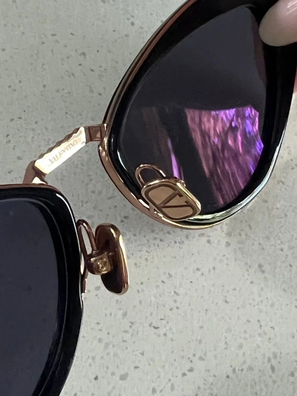 VALENTINO GARAVANI 50VLS102A Rockstud cat-eye sunglasses